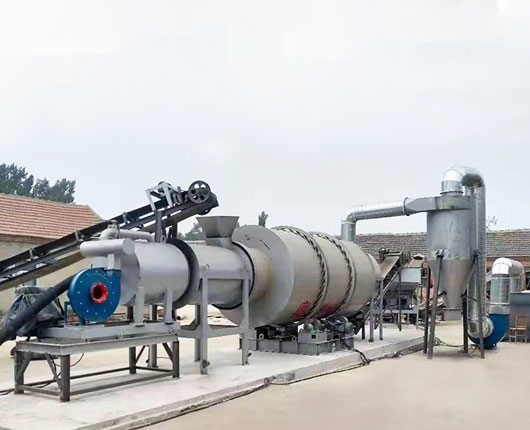 building sand drying plant