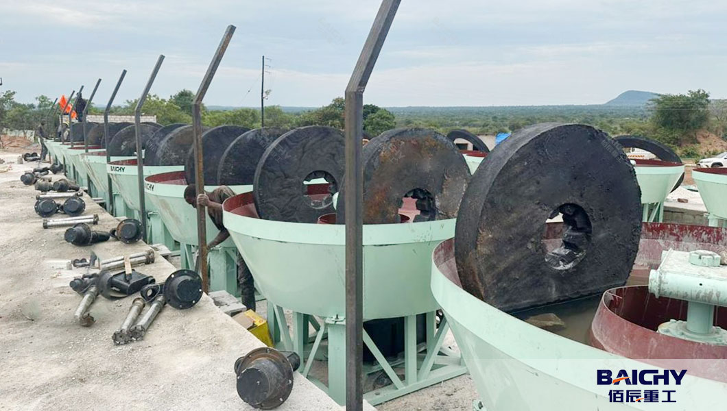 Gold Round Mill Wet Pan Mill For Small Scale Gold Miners