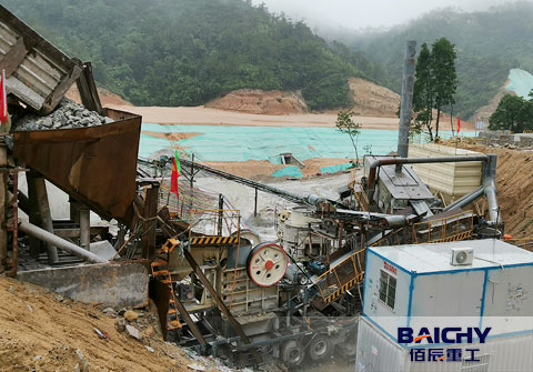 Basalt crushing plant in Guatemala