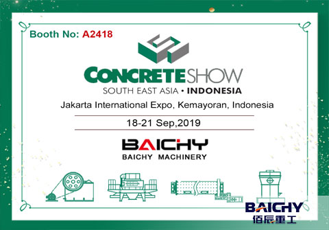 Baichy Machinery attends exhibition of Mining Indonesia 2019