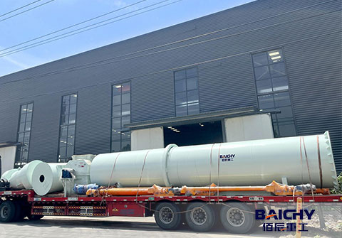 Single Drum Rotary Dryer 1.8x20m Ship to Kazakhstan |Baichy Machinery