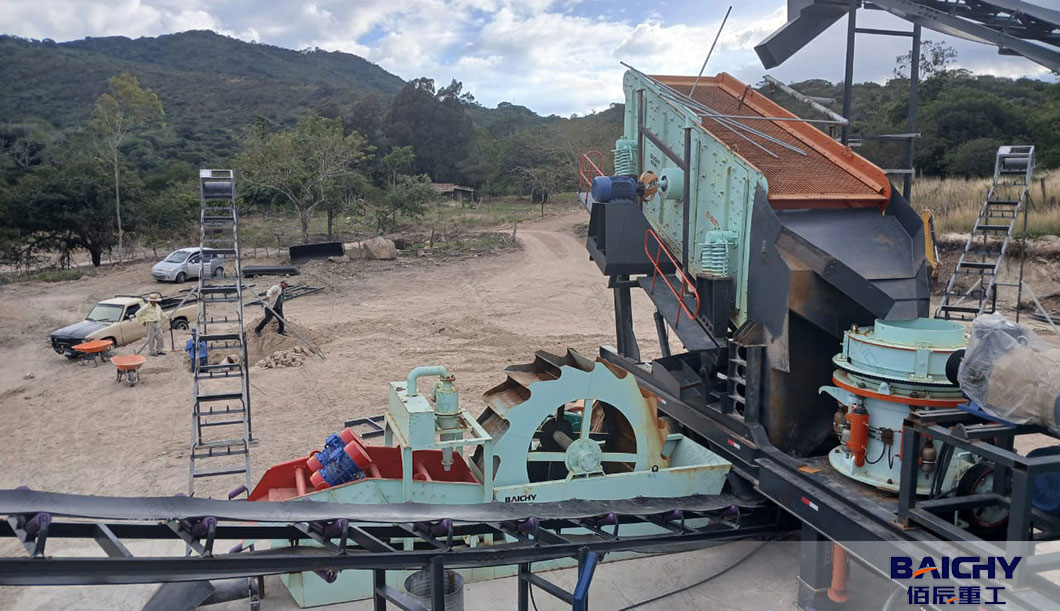 mobile-stone-crusher-plant-with-sand-washer-in-Honduras01