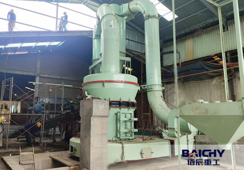 Raymond mill YGM160 lime grinding machine plant in Indonesia