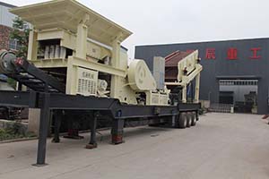 Mobile stone crushing station in Nickel ore mining industrial
