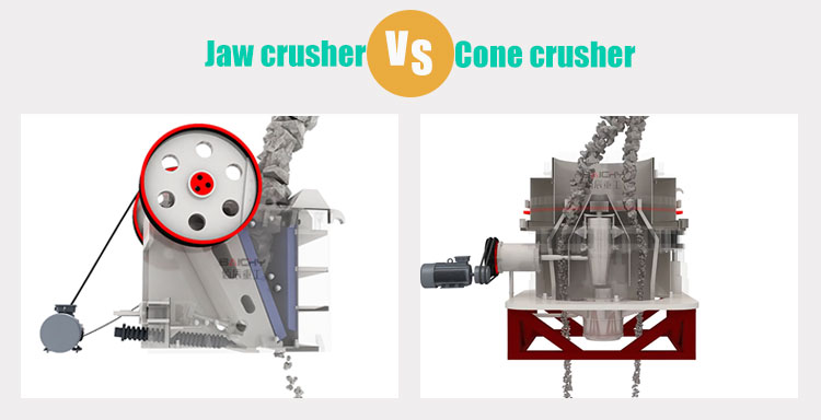jaw crusher vs cone crusher
