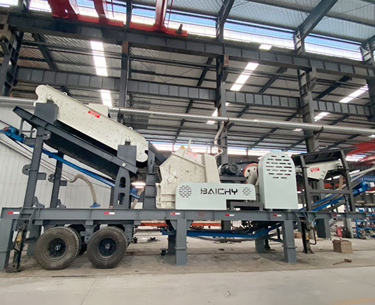 mobile crushing and screening plant