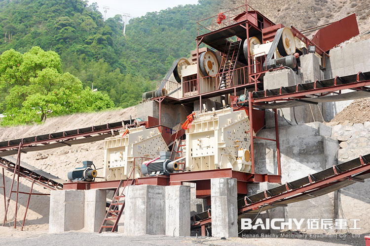 Mountain stone crusher 400tph